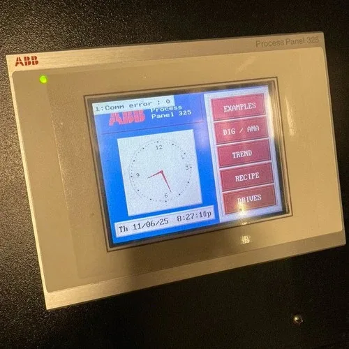ABB PROCESS PANEL PP325 3BSC690101R1 Ver2 24VDC HMI TOUCH SCREEN trainer Unit