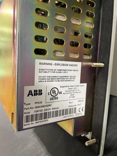 ABB PP235 3BSC690102R2 process panel 235 2