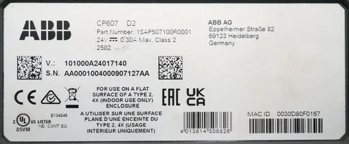 ABB CP607 Control Panel 7 TFT Touch Screen 1SAP507100R0001 5