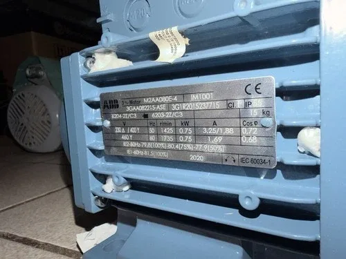 ABB 3GAA082215-ASE 3-Phase Aluminum Motor M2AA080E-4 2