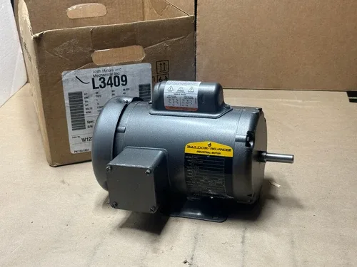 ABB L3409 Electric Motor 1/2HP 115/230V 1725RPM 48Frame 60Hz TEFC 1Ph