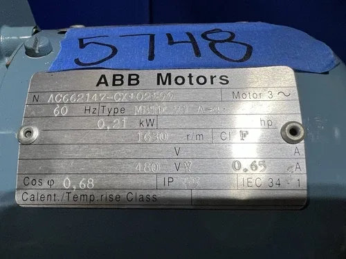 ABB Motors 75-1 hp AC662147-CX+02+99 30 1 Right Angle Gearbox-Lind Jacobsen 3
