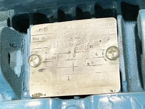 ABB HEJL-90-L2 Electric Motor FL7226166 3PH 2.5KW 575V 3475RPM 2