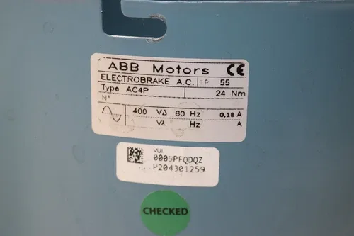 ABB Vestas YAW Brake Motor 3P 1 75kw 2HP 2.34HP M3AA 100 LA 1065RPM 400V DC 3