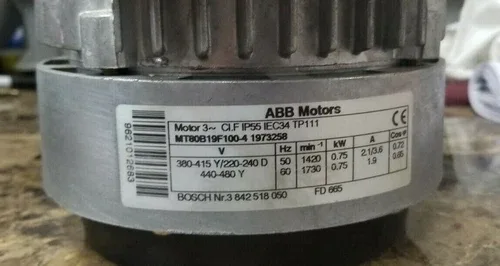 ABB GEARED MOTOR MT80B19F100-4 (3842518050) BOSCH 2