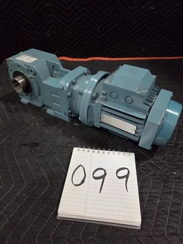 ABB MVM07254D-AP Induction Electric Motor +Dodge Quantis BF383C1710 Gear Reducer