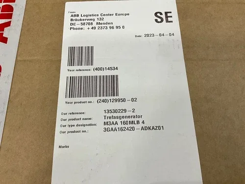 ABB / Electric Motor Trefas Generator / M3AA 160 MLB 4 / 3GAA162420-ADKA201 3