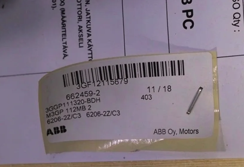 ABB M3BA112MB-2 (3GBA111322-BSB) 3-PHASE ELECTRIC MOTOR 230-415VAC 3GGP111320BDH 4