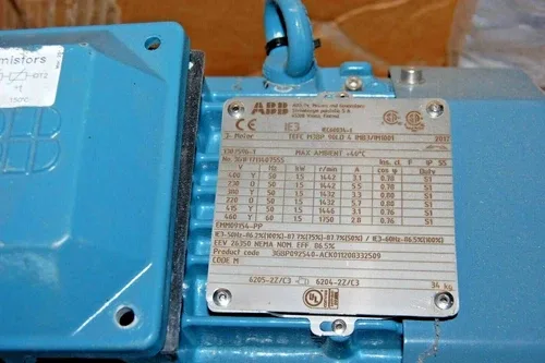 ABB EMM09154-PP IEC60034-1 MOTOR 3GBP092540-ACK 3G1F1711407555 2