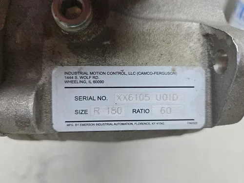ABB 3 ~ M2VA71B-4 Motor 3GVA072002-CSD with Industrial Motion R180 Gear Reducer 60 1 3