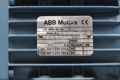 ABB 3GVA073002-ASA 3-Phase Motor M2VA71B6 0.25kW Unused 2