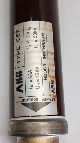 ABB CEF Medium Voltage Fuse Link - 12kV 63A 50kA Striker Transformer Fuse 2