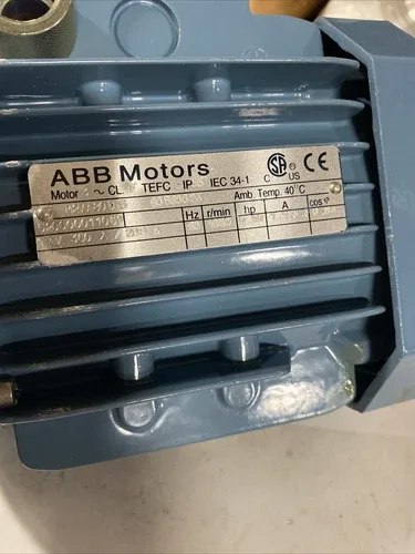 ABB 20572M2VA80B-6-B5 Electric Motor IEC B5 Flange Mount TEFC Industrial 2