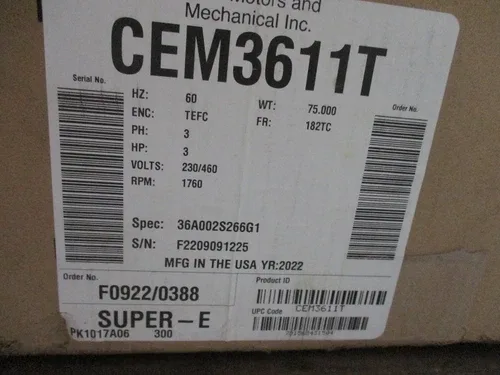 ABB CEM3611T 3-Phase Motor 2