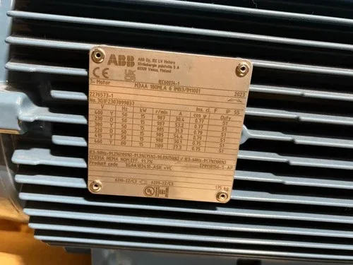 ABB M3AA 180MLA 6 IMB3-IM1001 15kW 6P Fr 3PH 987-988RPM Induction Motor 3