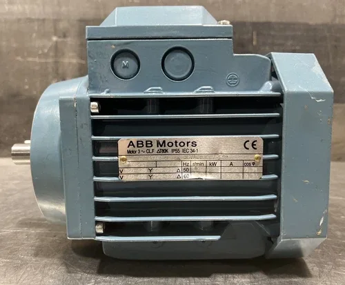 ABB Motor M2VA80B-6 3 Phase Motor Surplus Missing Rear Cover