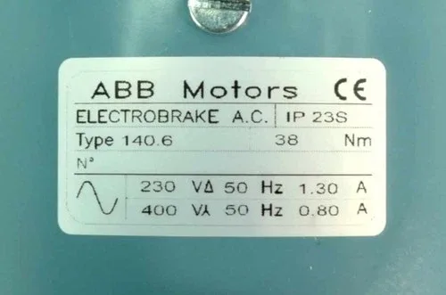 ABB M3ARS100 LB-4 Electric Motor 3kW 1430rpm IP55 +140.6 38Nm Brake 4