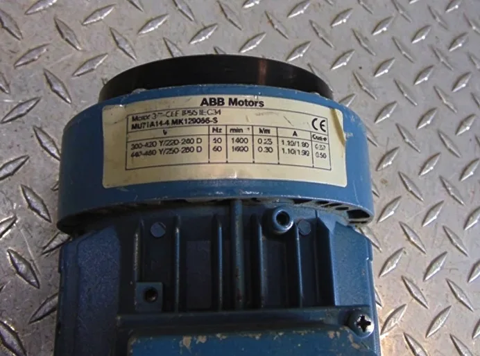 ABB MU71A14-4 MK129056-S 3-PHASE MOTOR 2