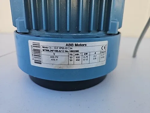 ABB Motors MT90L24F165-6/12 3 Phase Electric Motor 3