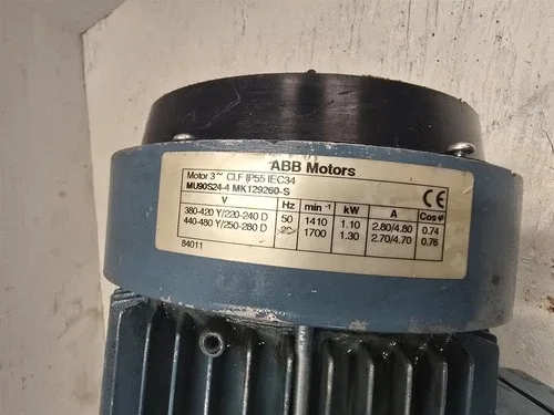 ABB MU90S24-4 1.3kW AC Motor 1800RPM 4P 3PH 90S 440/480V TEFC 60Hz 2