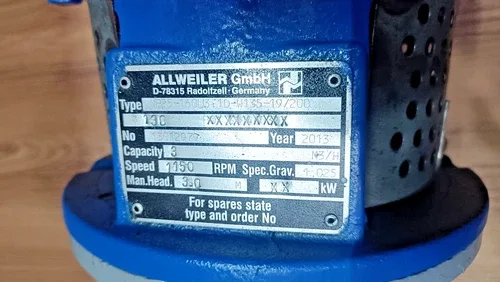 ABB Allweiler GmbH NB25-160U3 1D-W135-19/200 WATER PUMP WITH MOTOR 2