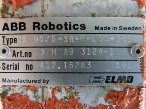ABB 3HAB3124-1 SERVO MOTOR ROBOTICS PS90/6-38-P-LSS-3613 3