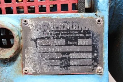 ABB Feed pump Habermann RPL54/7.1 20.5kW slurry pump +ABB QU 180 M4 A K motor - u 2