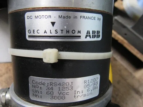 ABB GEC ALSTHOM DC MOTOR RS420J 672 347.2 with STEGMAN DG 60 K6D C 2500 AGIE EDM 2