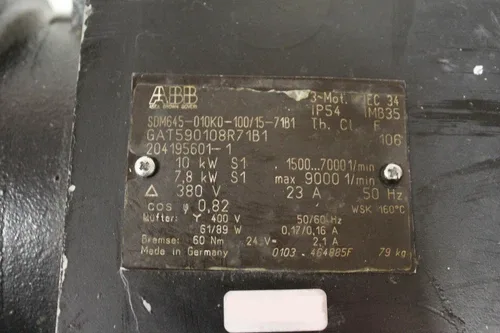 ABB SDM645-010K0-100/15-71B1 Motor 3