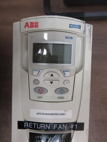 ABB VFD with bypass - (ACH550-VCR-04A6-2) - 1 Hp - 208-240v 2