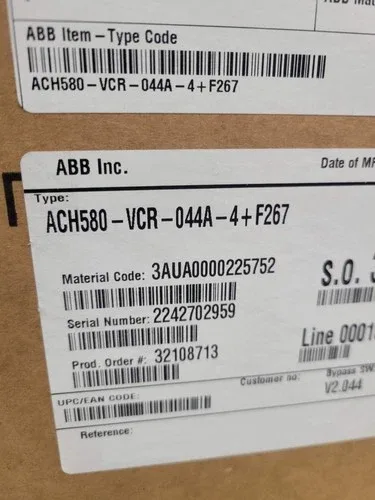 ABB ACH580-VCR-044A-4+F267 * Next Day Air Available * 3
