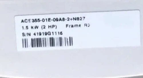 ABB ACS350-01E-09A8+N827 Panel 4