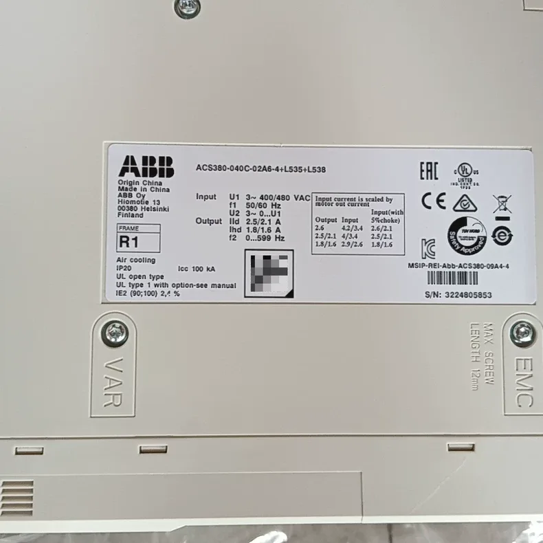 ABB ACS380-040C-02A6-4+L535+L538 Frequency converter 5