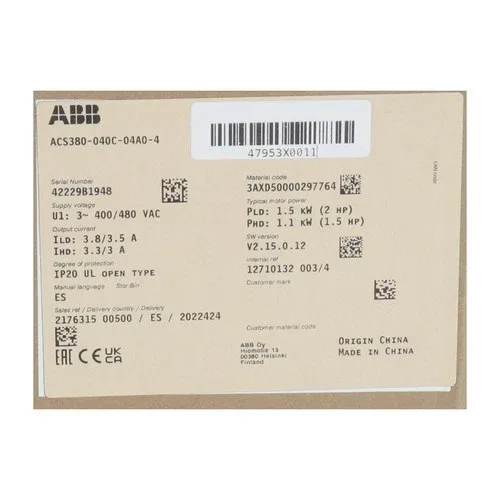 ABB ACS380-040C-040A-4 NFP 2
