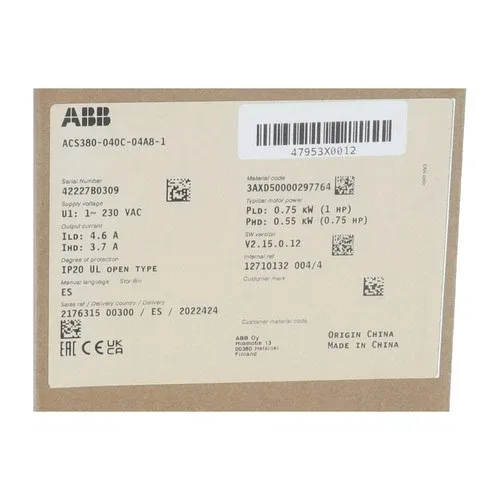 ABB ACS380-040C-04A8-1 NFP 3