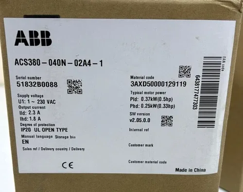 ABB Buy ACS380-040N-02A4-1 ACS380 VFD 2