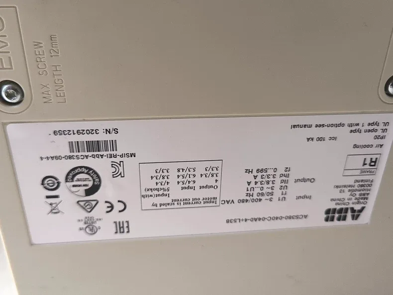 ABB ACS380-040C-04A0-4+L538 Frequency converter 4