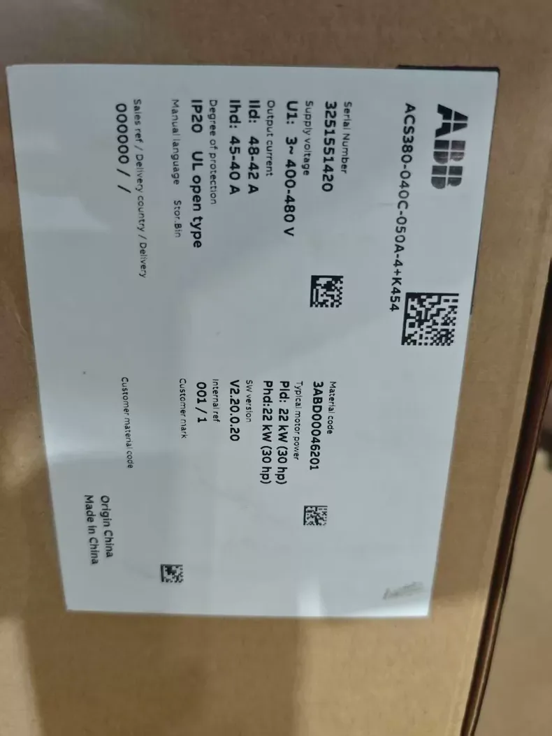 ABB ACS380-040C-050A-4+K454 Inverter 2