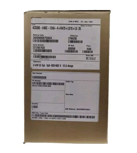 ABB Machinery AC Drive ACS380-040C-12A6-4+K475+L515+L5 35 3
