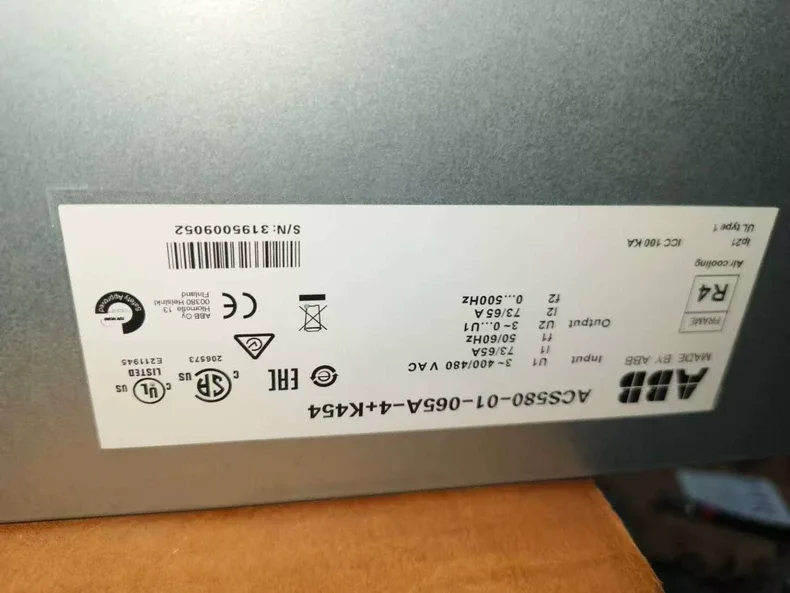 ABB inverter ACS580-01-065A-4+K454 37KW 5