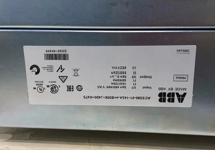 ABB ACS580-01-145A-4+B056 Frequency converters 3ABD00045681-D ACS580-01-145A-4+B 3