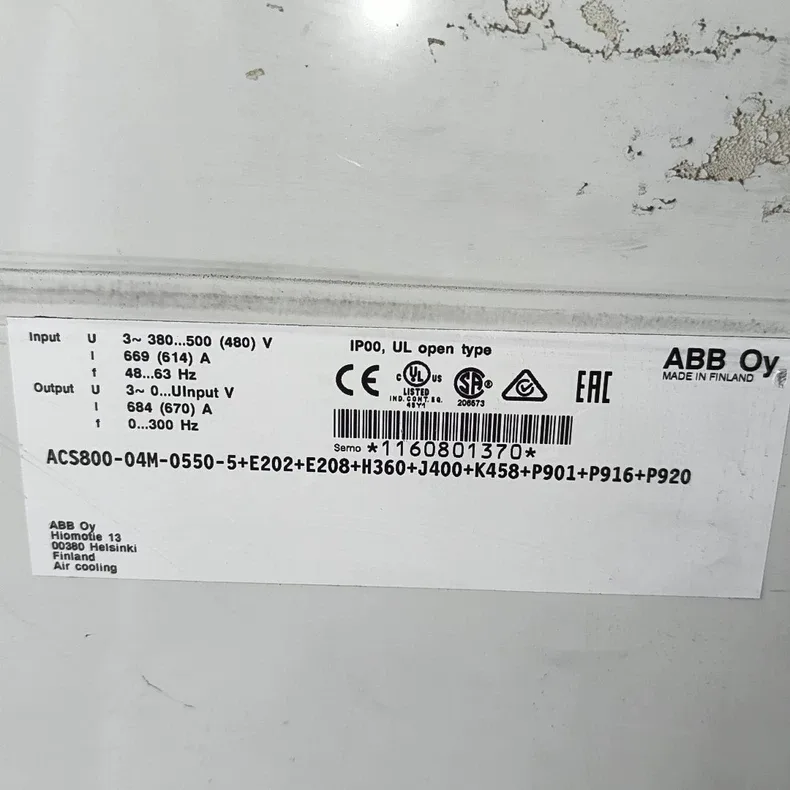 ABB driver board RDCU-02C ACS800-04M-0550-5 by 3