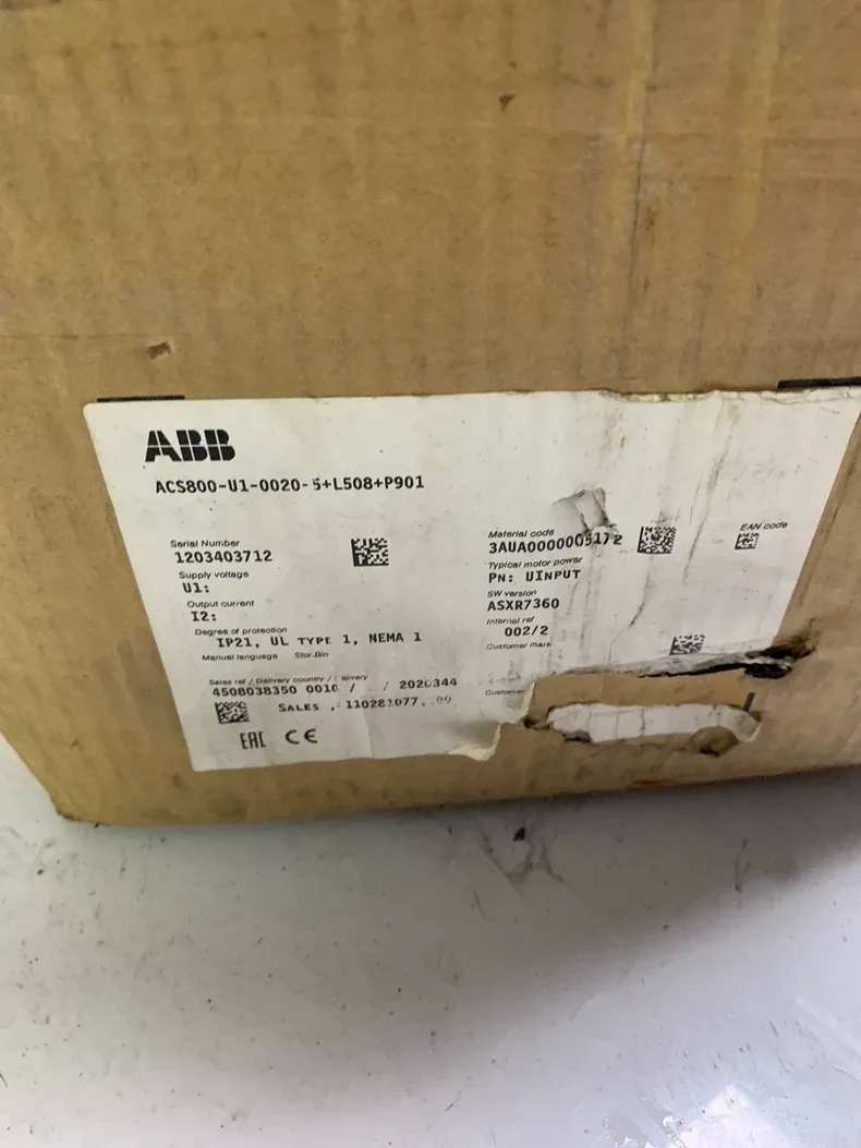 ABB ACS800-U1-0020-5+L508+P901 drives