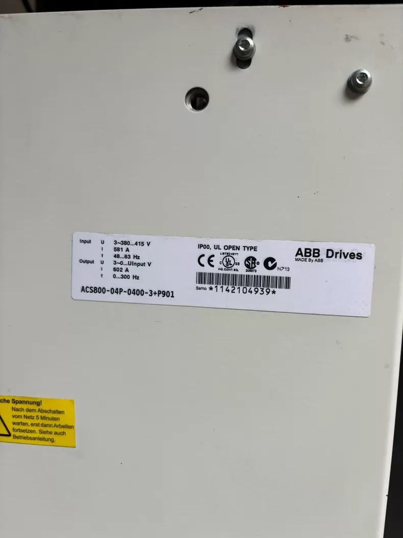 ABB inverter ACS800-04P-0400-3+P901 6