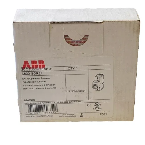 ABB S800-SOR24 Shunt Release 24V AC/DC A120831