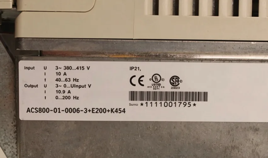 ABB ACS800-01-0011-3+E200+K454 frequency converter 2
