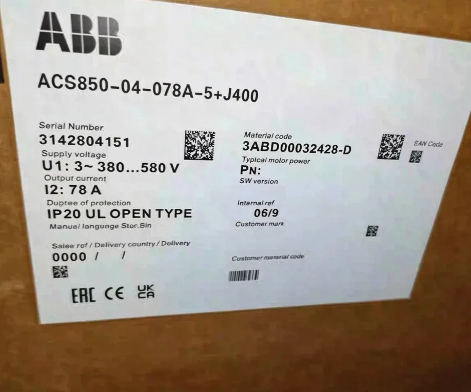 ABB ACS850-04-078A-5+J400 Inverter 2