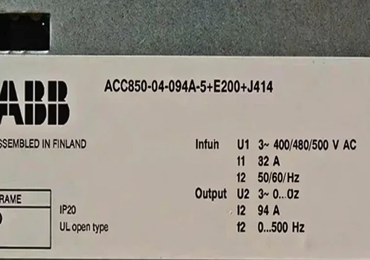 ABB RPU-D4 ACS850-04-094A-5+E200+J414 Inverter 2