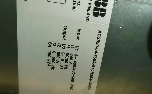 ABB ACS850-04-650A-5+0H354+J400 Inverter 4