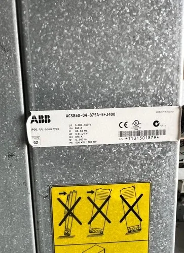 ABB ACS850-04-875A-5+J400 500KW/700HP